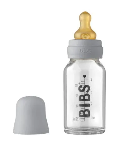 Bibs Glass Baby Bottle Set - 110ml (var colours)