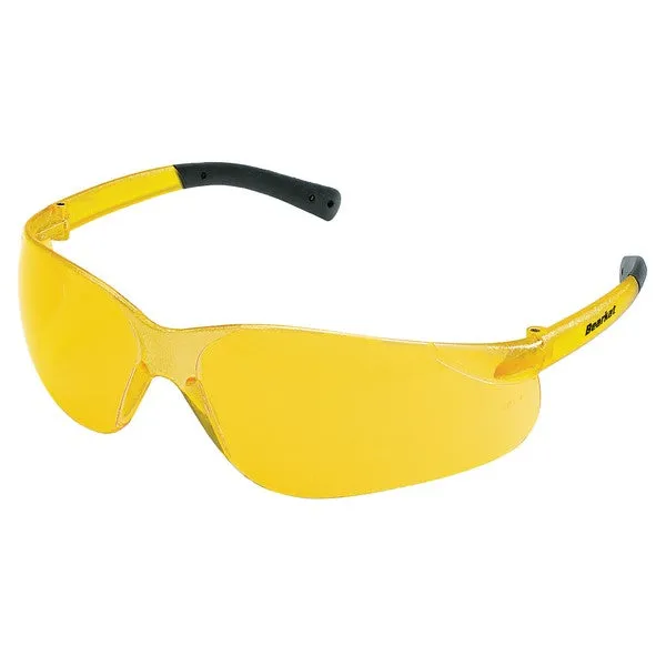 BK114 MCR Safety BearKat BK1 Series Safety Glasses, Amber Lens