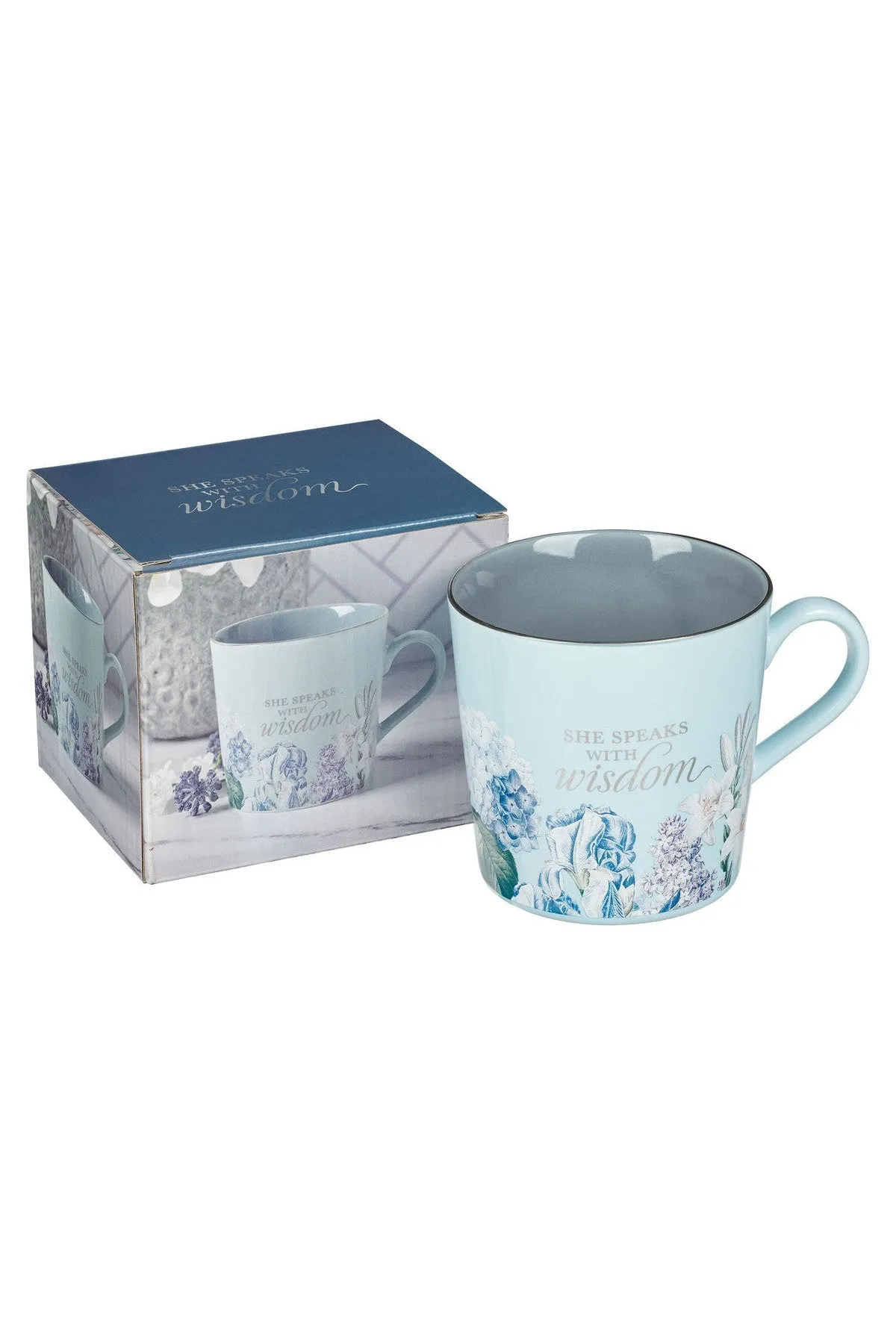 Blue Floral Mug - GCMUG1015