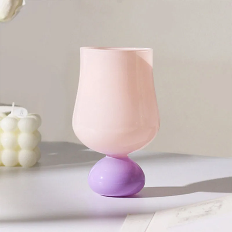 Bon Pastel Retro Glass Goblet