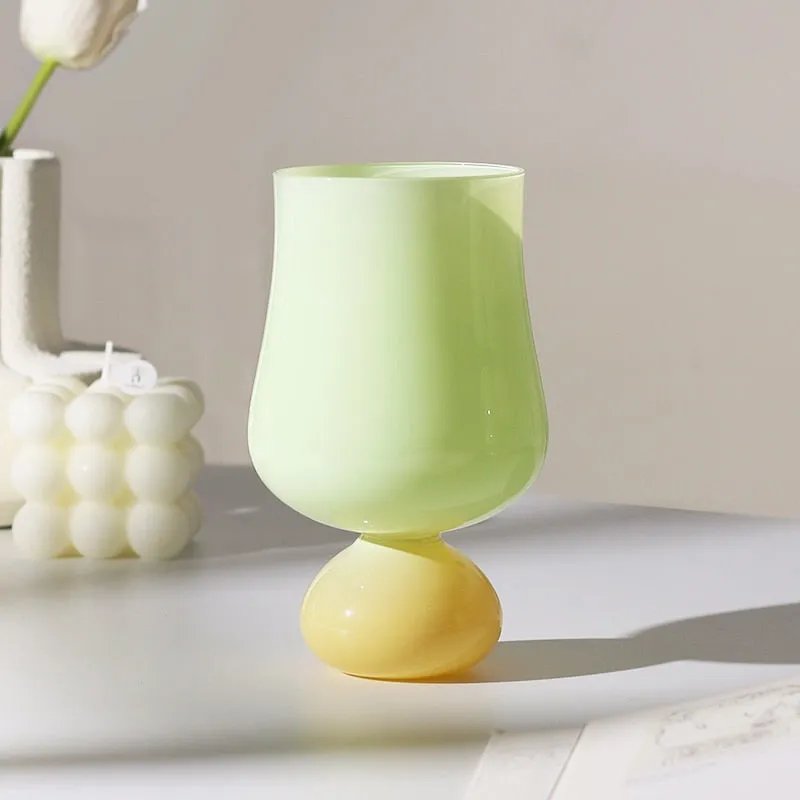 Bon Pastel Retro Glass Goblet