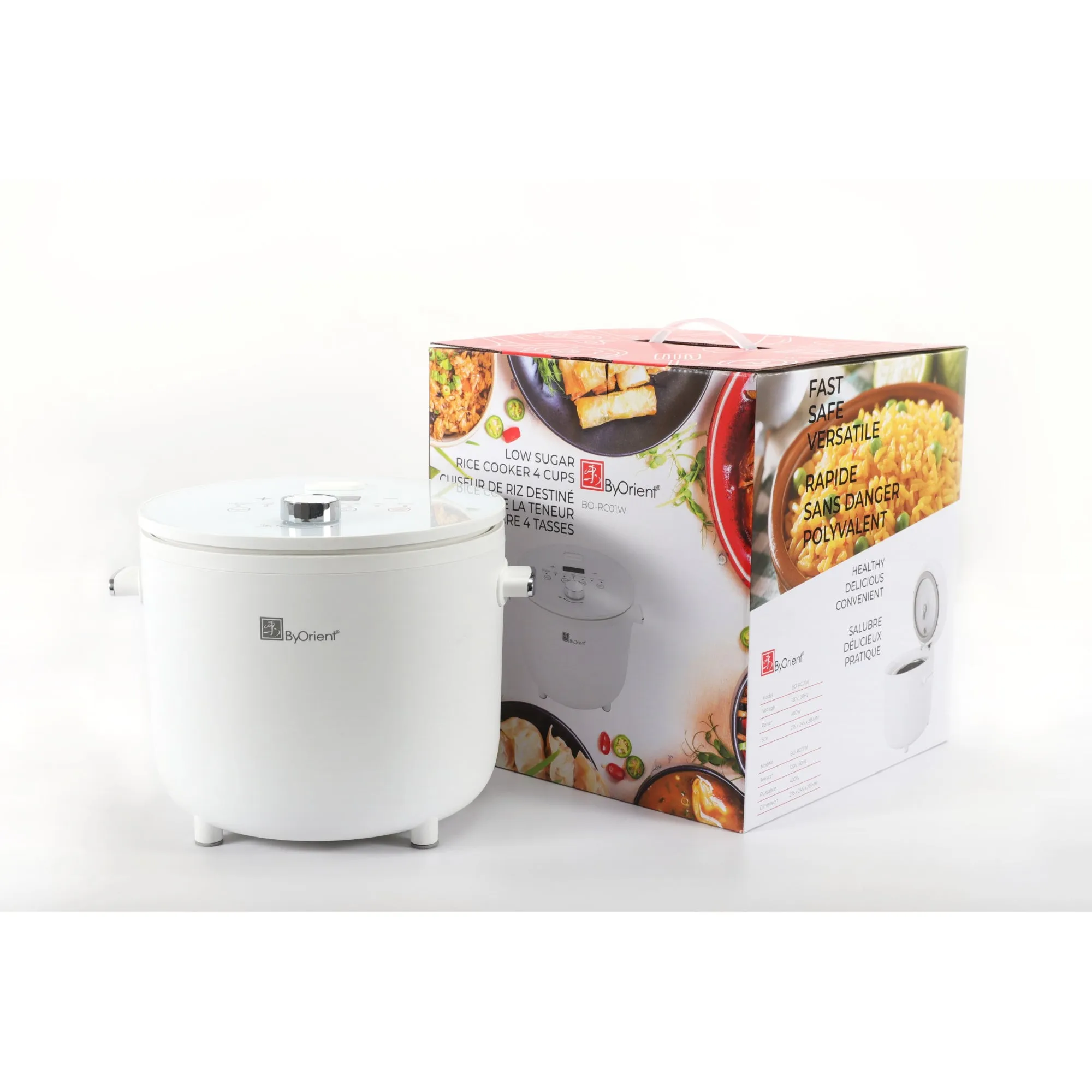 ByOrient Multi-functional Low Sugar Rice Cooker 4 Cups BO-RC01W