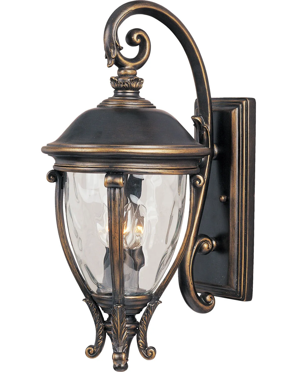 Camden VX 3-Light Outdoor Wall Lantern in Golden Bronze