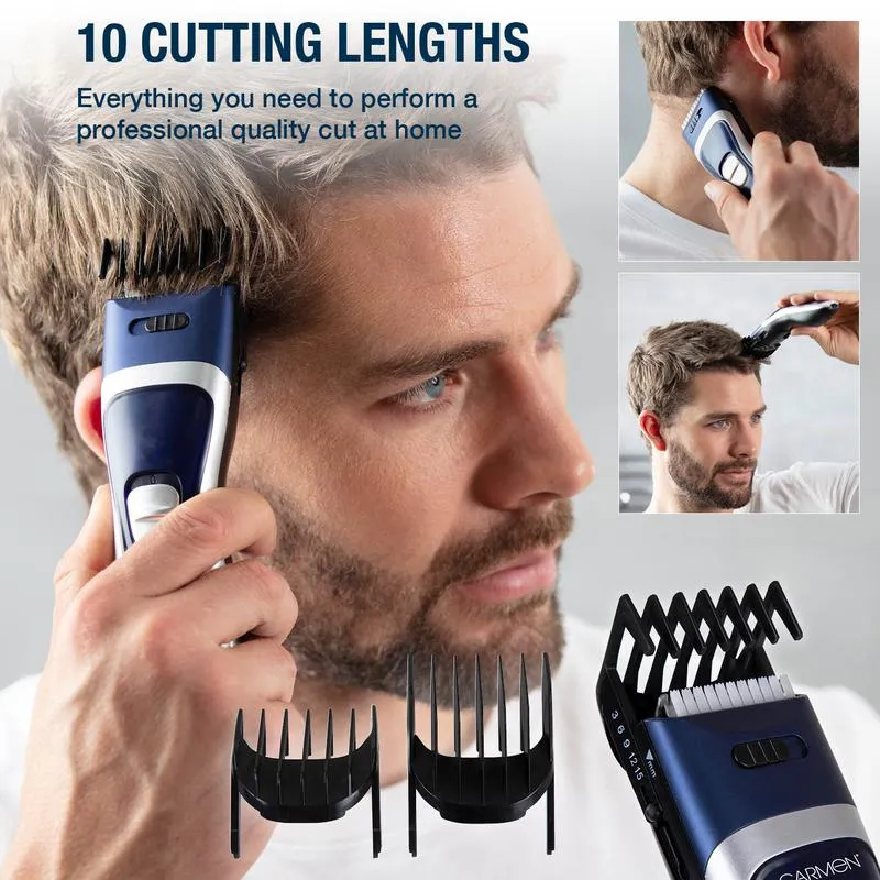 Carmen Men's Signature Hair Trimmers  - Midnight Blue