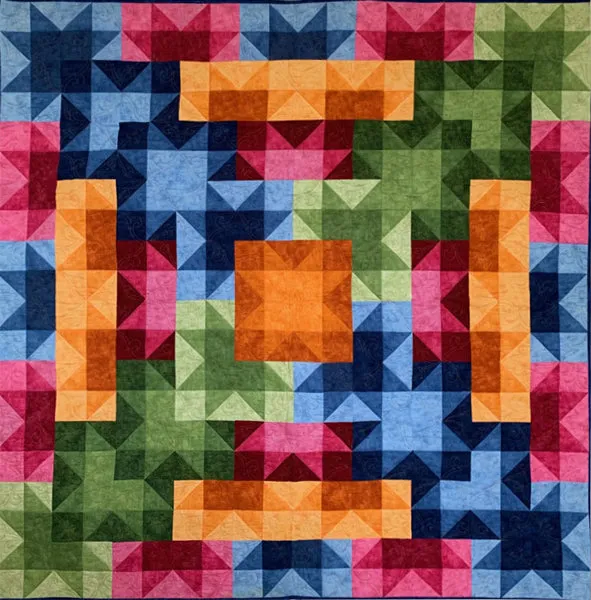 Cascading Stars Quilt Pattern