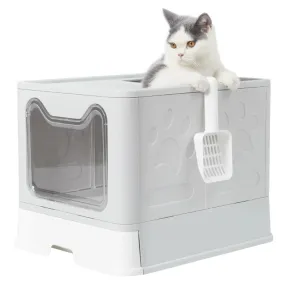 Cat Litter Box with Lid - Dual-entry Design