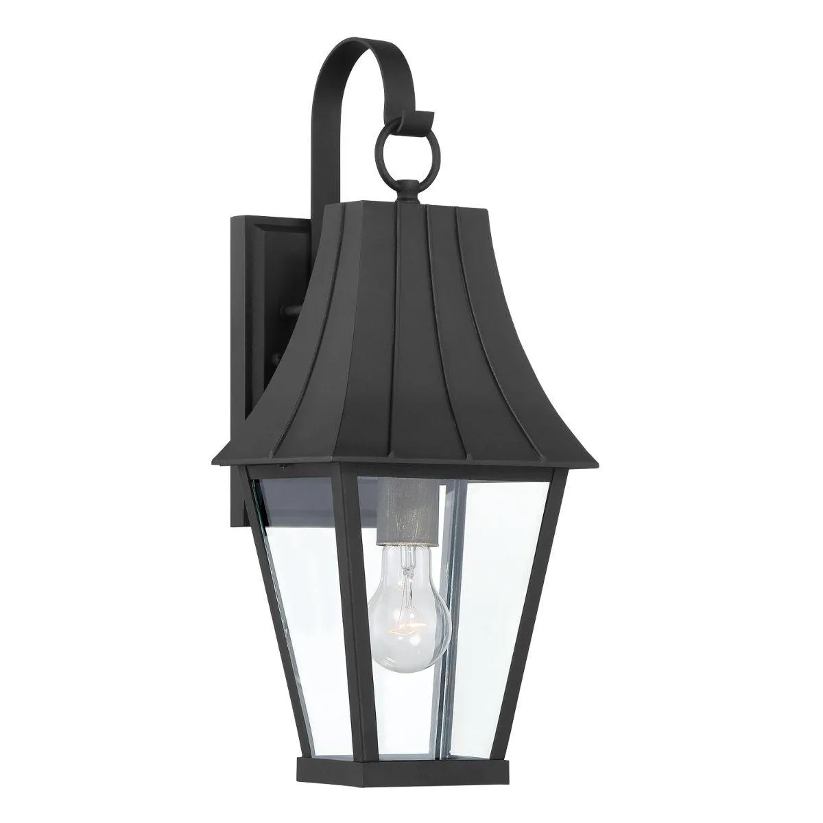 Chateau Grande 19 in. Outdoor Wall Lantern Black & Gold Finish