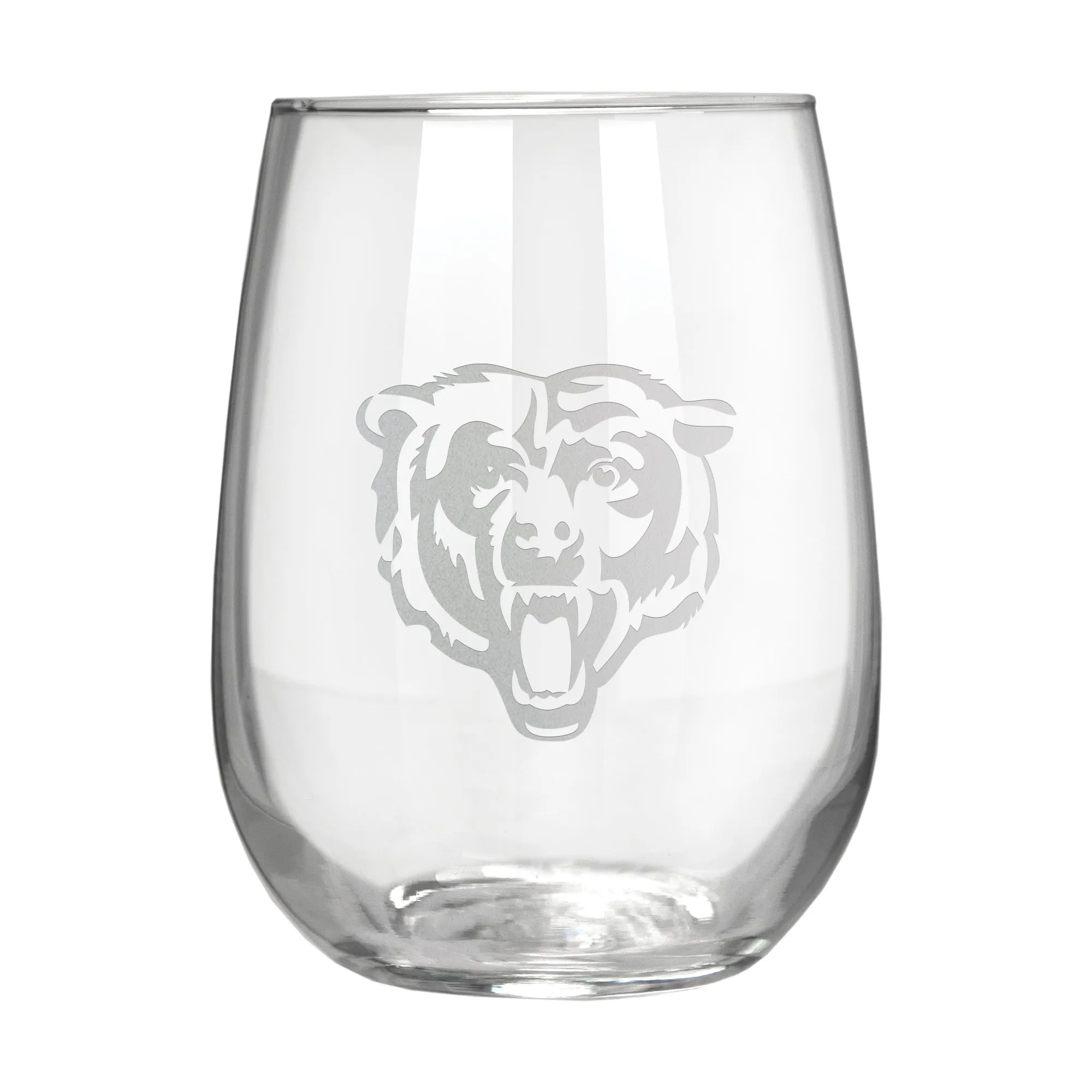 Chicago Bears 17 oz. Stemless Wine Glass