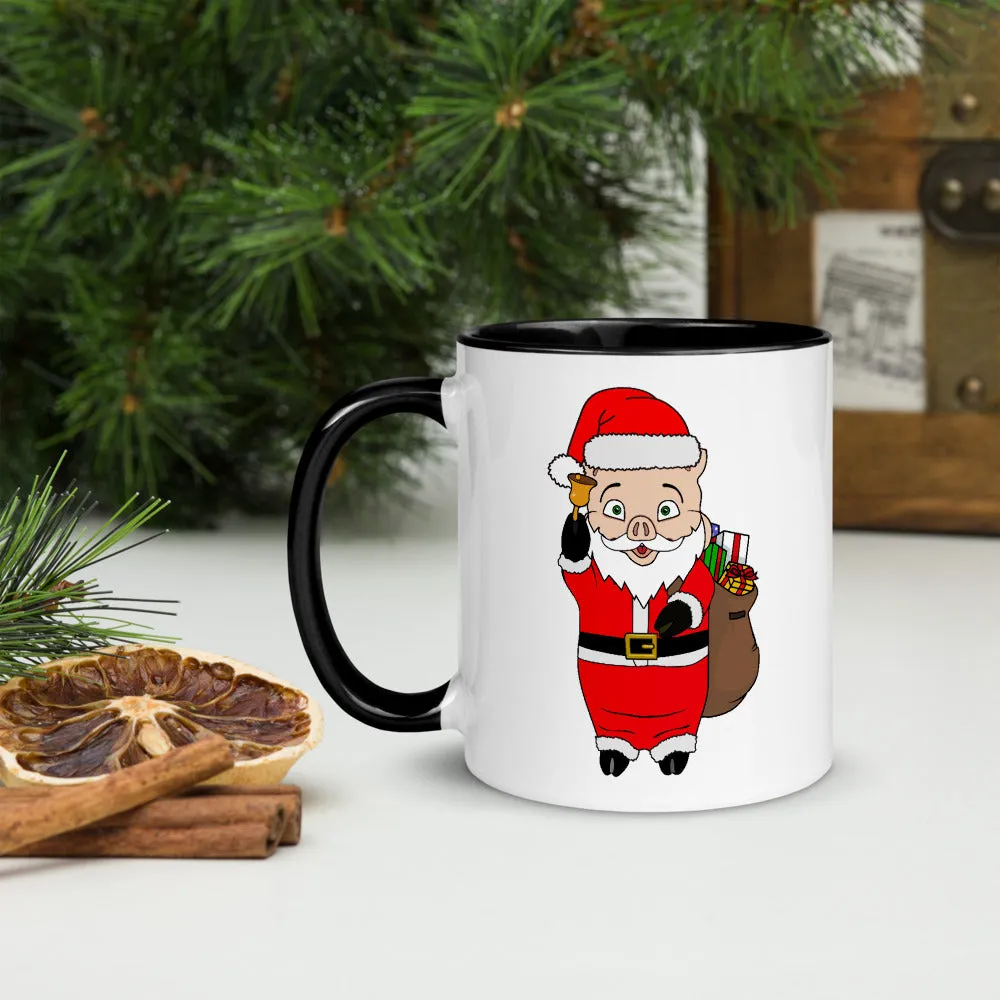 Christmas Neon Sign   Santa Pig Mug