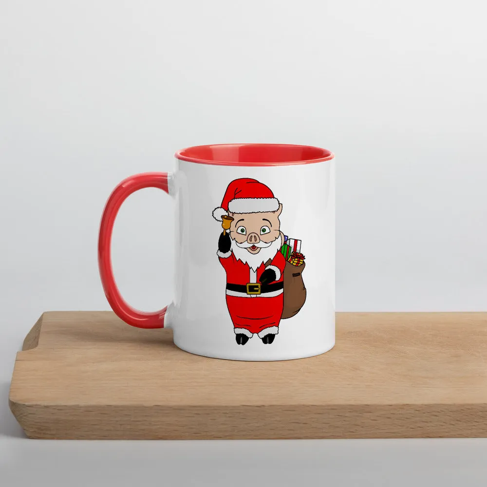 Christmas Neon Sign   Santa Pig Mug