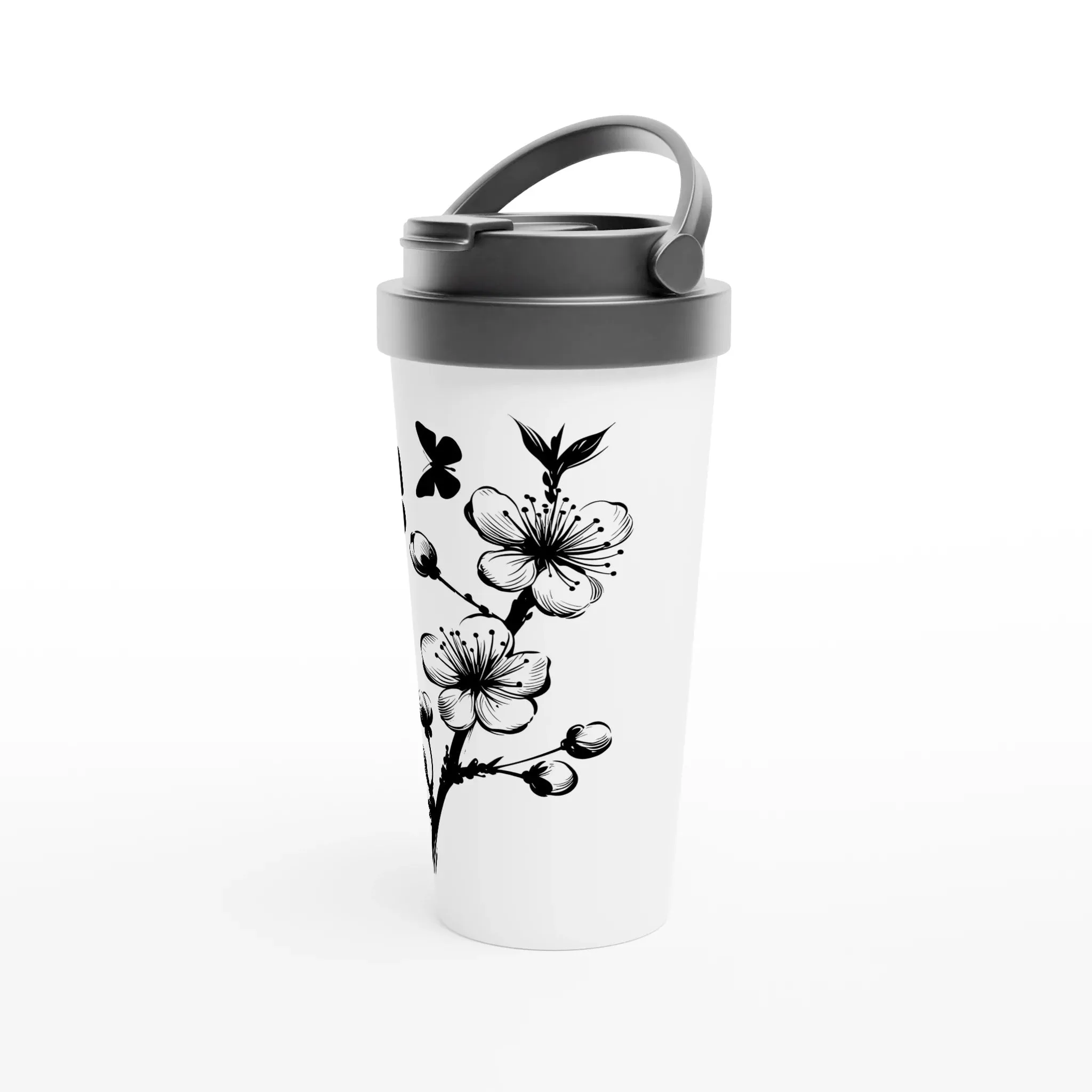 Classic Cherry Blossom Travel Tumbler | Classic Travel Mug