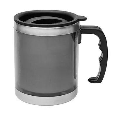 Classic Stainless Steel Mug with handle and Lid