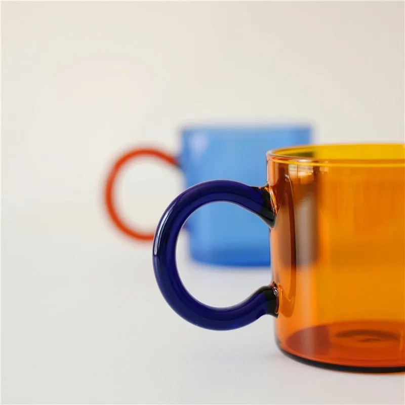 Colored Borosilicate Glass Mugs