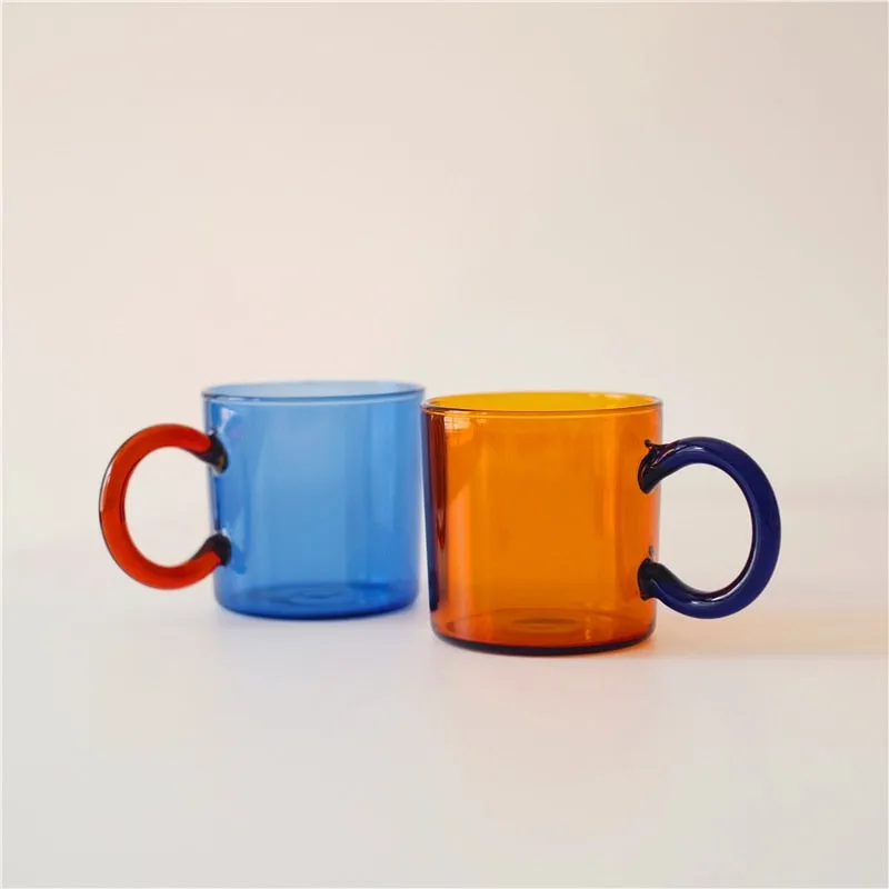 Colored Borosilicate Glass Mugs