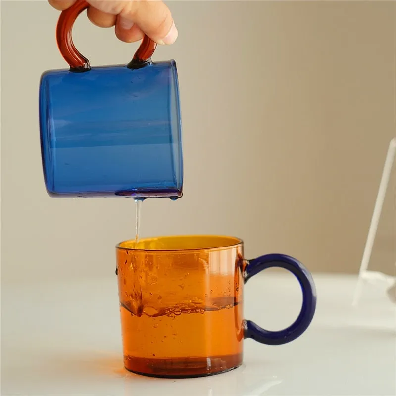 Colored Borosilicate Glass Mugs