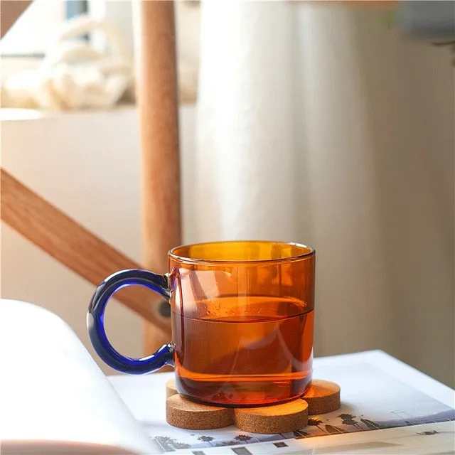 Colored Borosilicate Glass Mugs