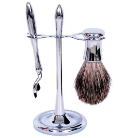 COMOY 3030 MAK3 SHAVE SET CHR W/BADGER