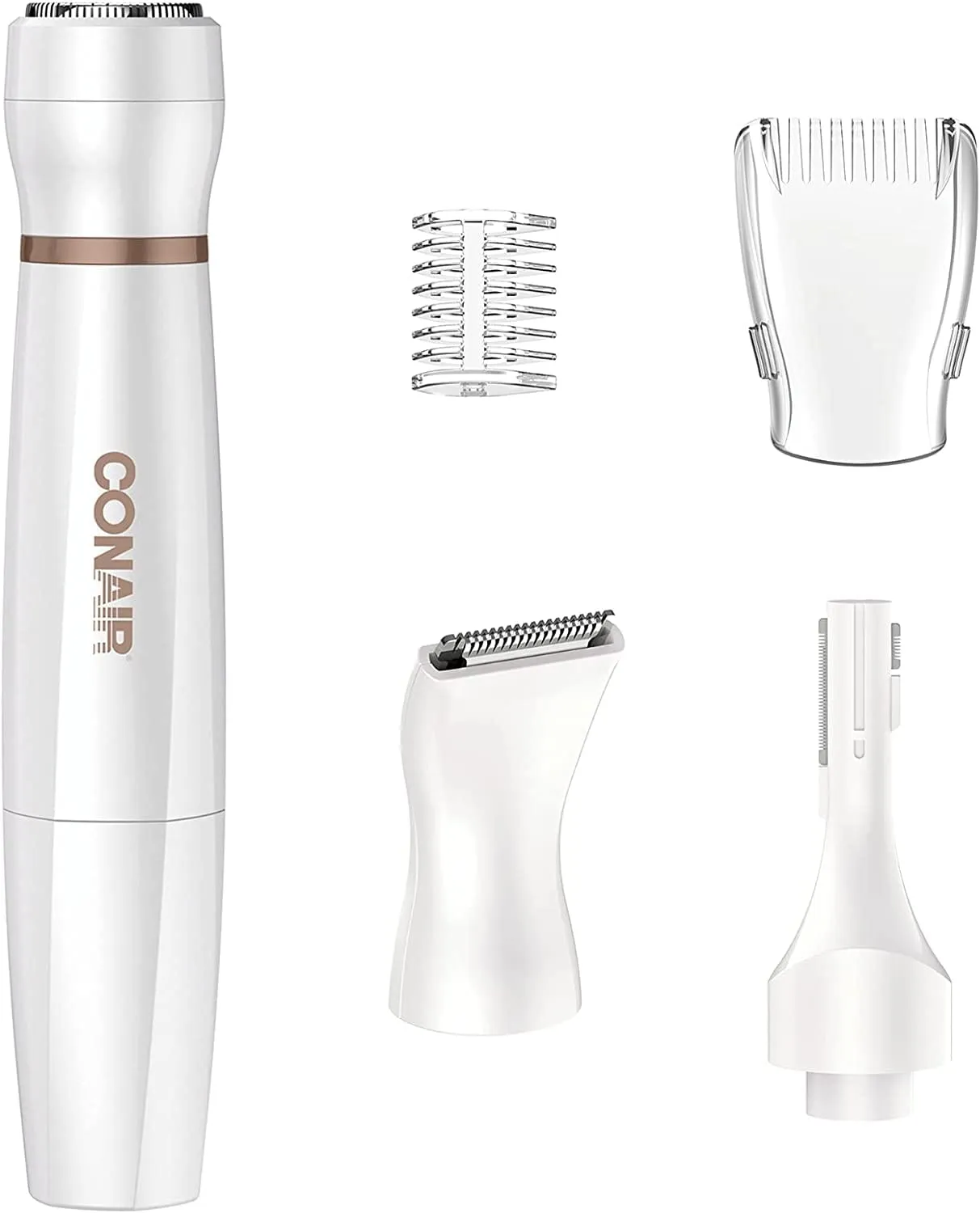 Conair Satiny Smooth All-in-One Facial Trim System, Battery Operated, Use Wet/Dry - LT85R