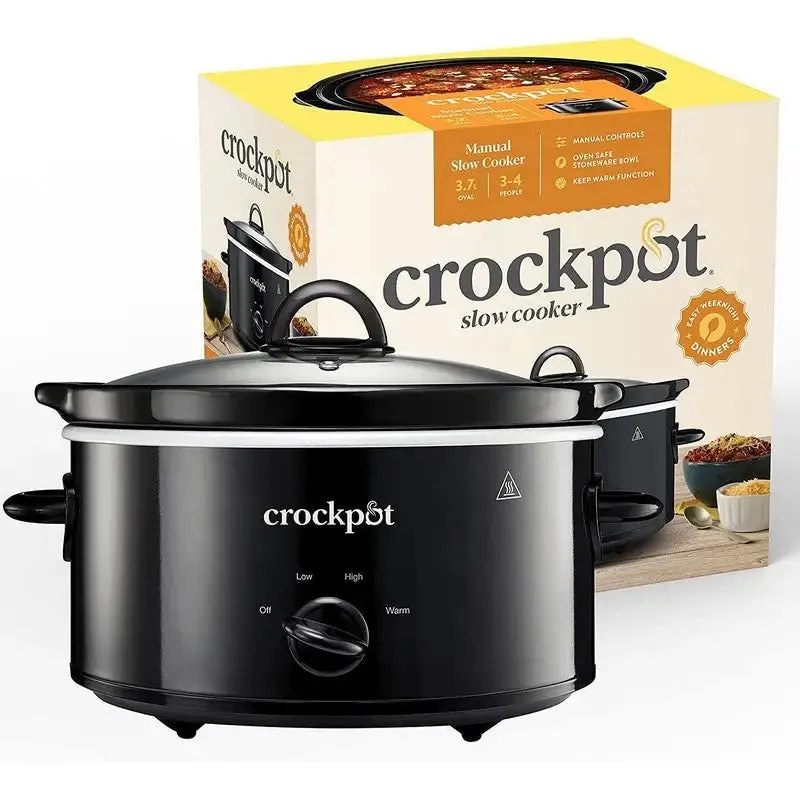 Crockpot Oval Slow Cooker 3.7 & 6.5 Litre Available