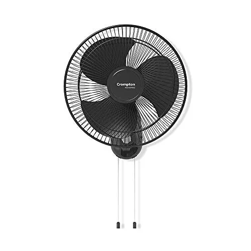 Crompton HighSpeed Torpedo 400 mm Wall Fan (Black)