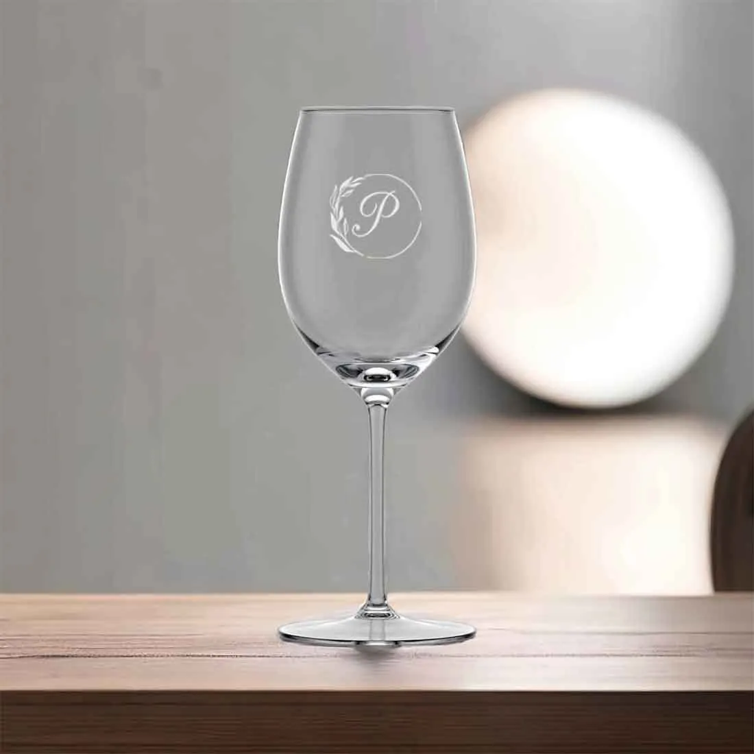 Customized Wine Glasses for Couples - Engraved Wine Glasses with Monogram