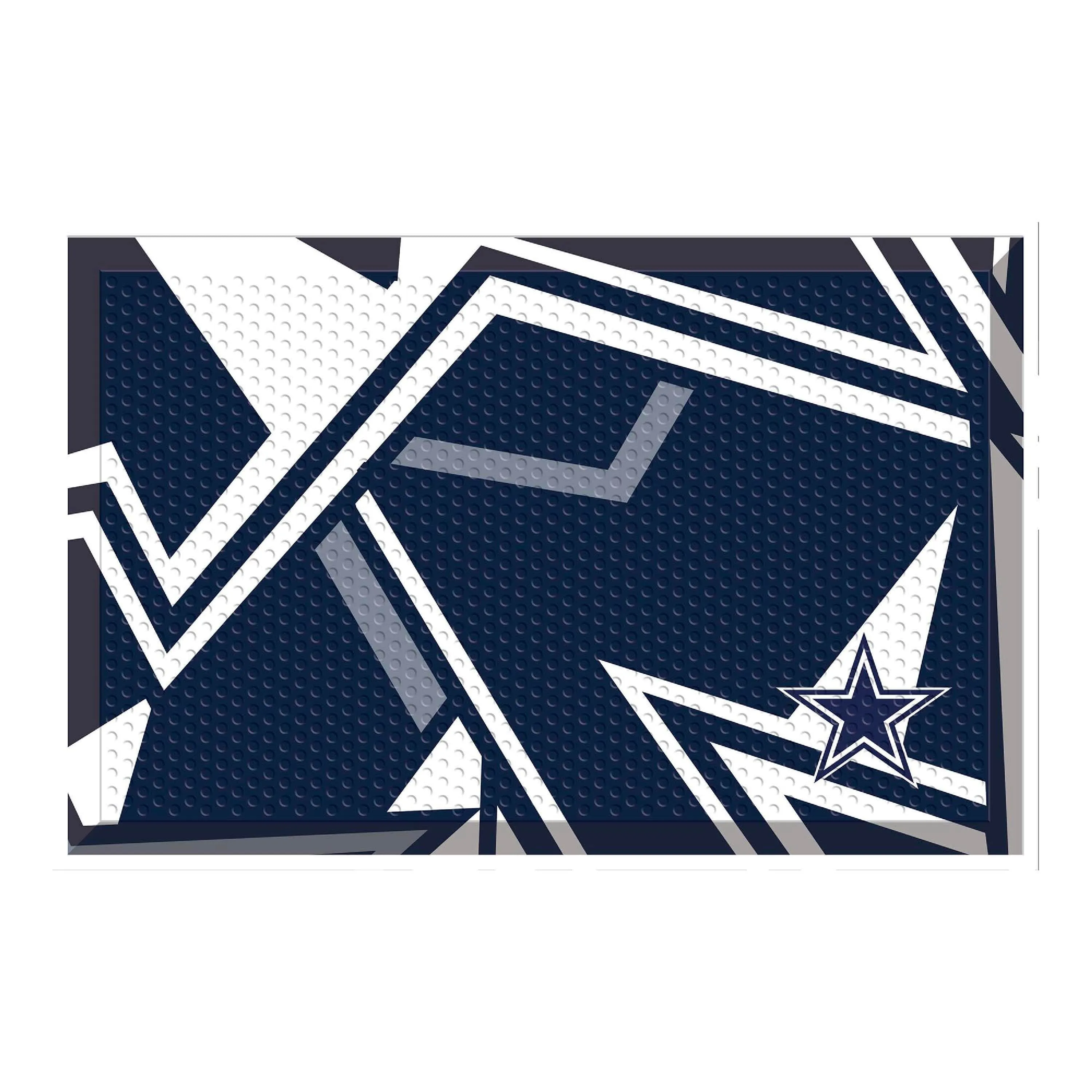 Dallas Cowboys Rubber Scraper Door Mat XFIT Design