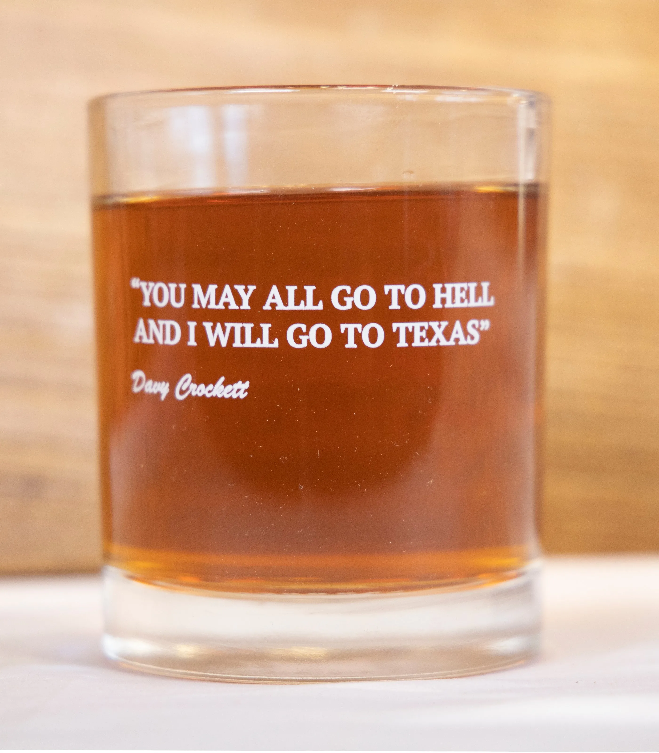 Davy Crockett Whiskey Glass