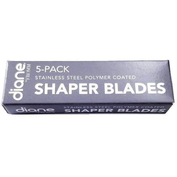 Diane Stainless Steel Polymer Coated Shaper Blades 5-Pack