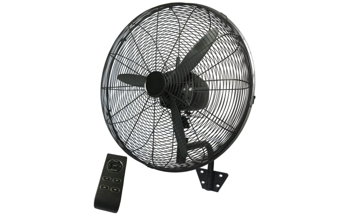 Dimplex 50cm High Velocity Wall Fan Remote DCWF50MBK