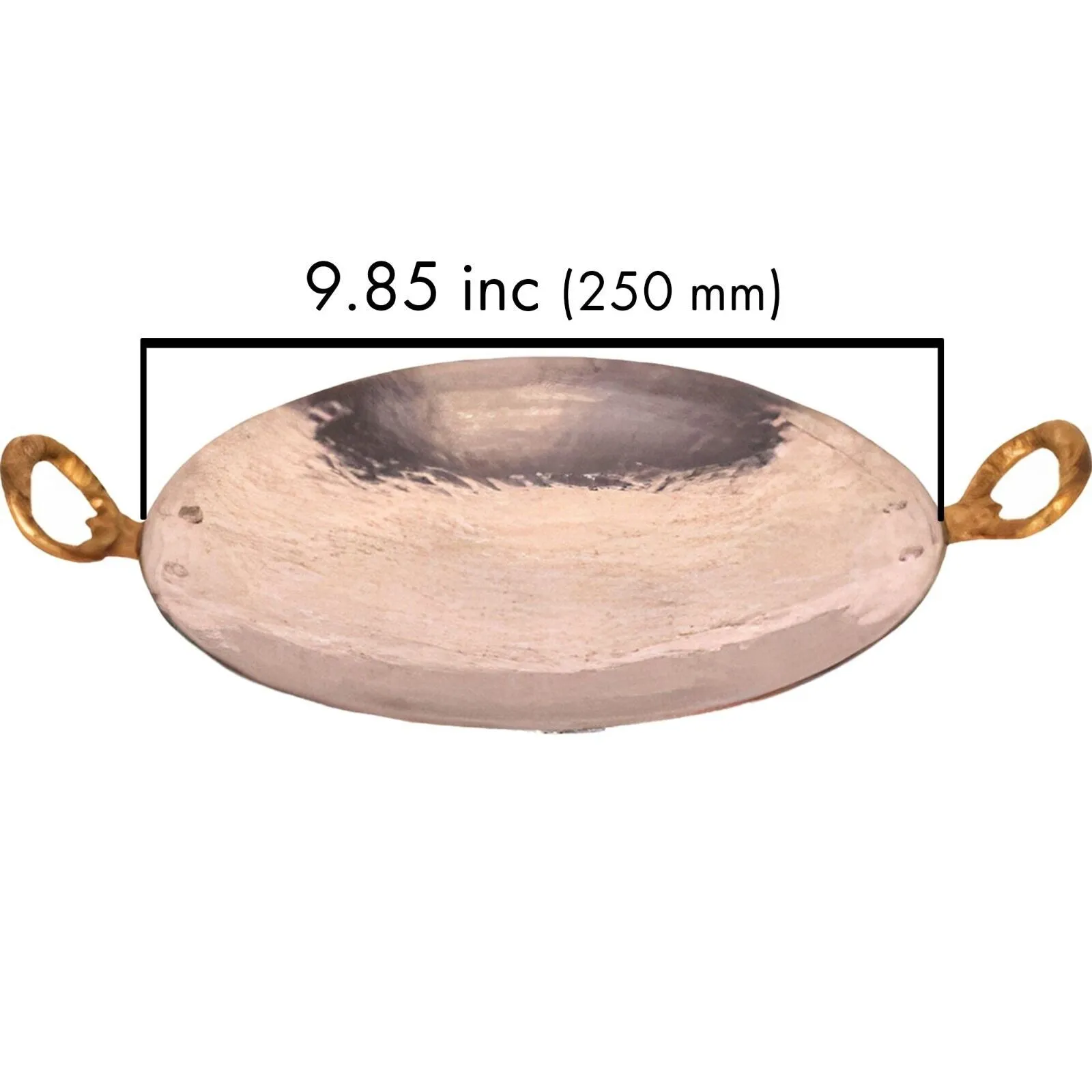 Discada Disc Cooker, Hammered Copper Roasting Pan, 9.85 in