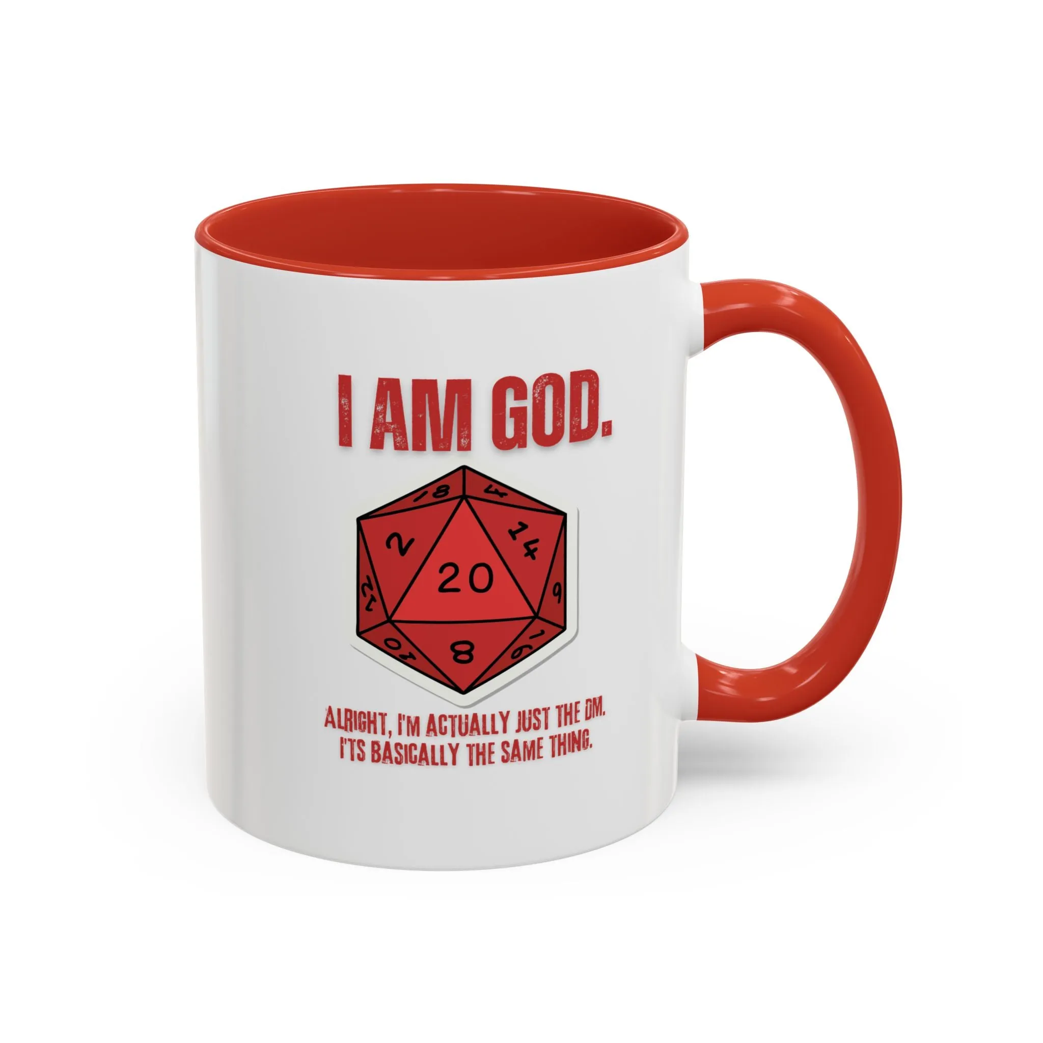 DND, DM, Dungeon Master, Dungeons and Dragons Accent Coffee Mug, 11oz