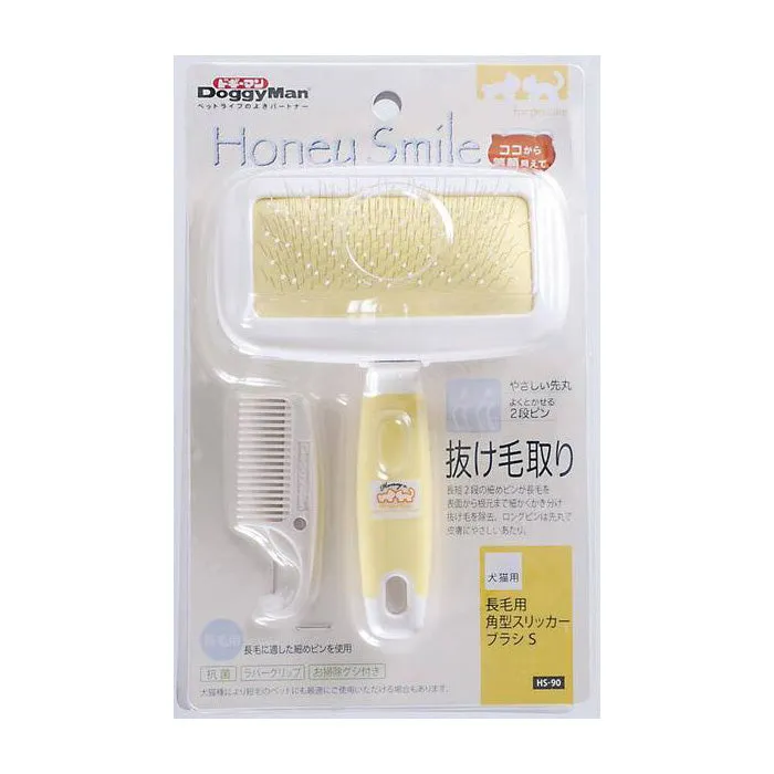 DoggyMan Honey Smile Slicker Brush Long-Haired Pets S