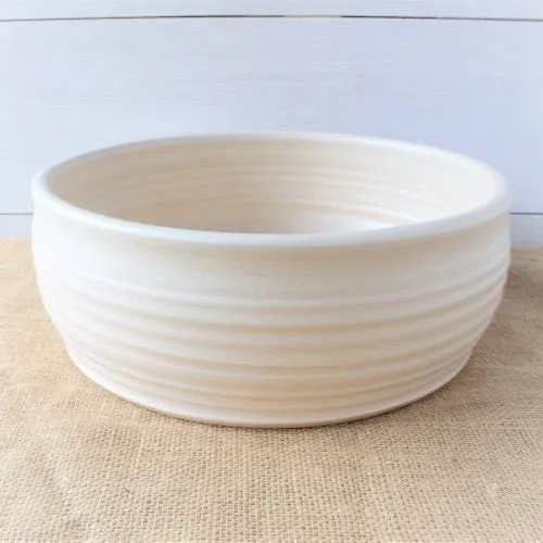 Drift White Large Serving Bowl