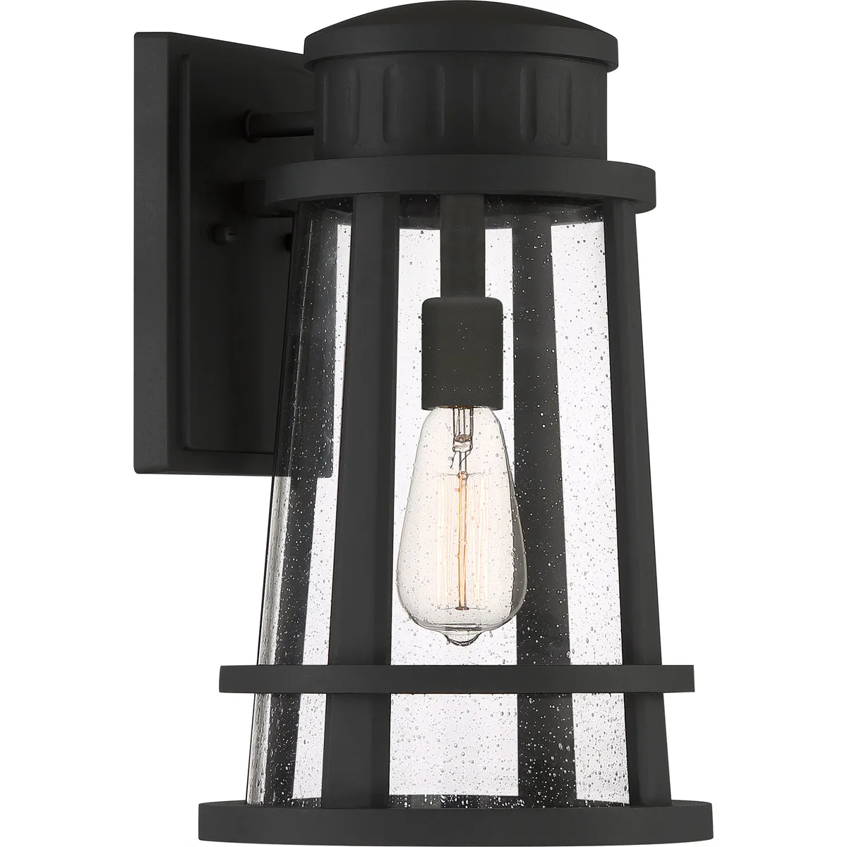 Dunham 1-Light Outdoor Lantern in Earth Black