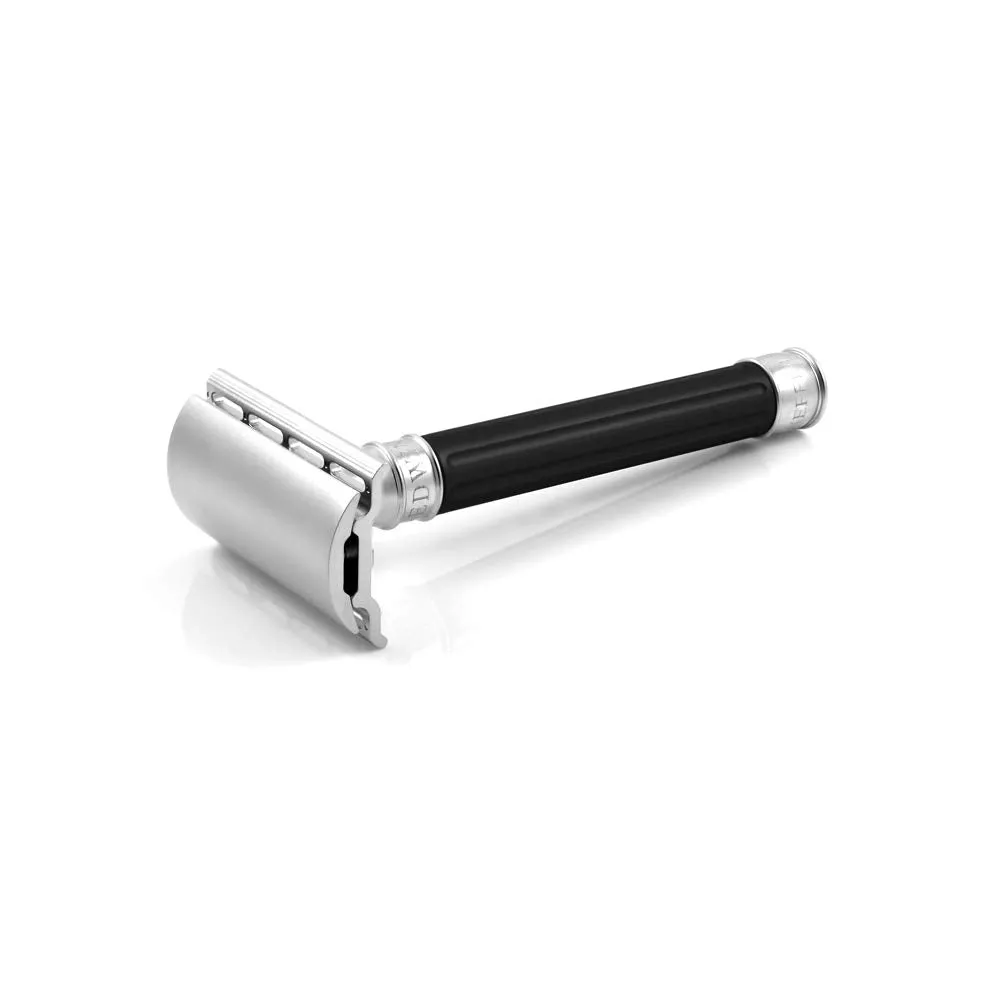 Edwin Jagger 3ONE6 Stainless Steel Black DE Safety Razor