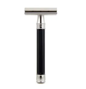 Edwin Jagger 3ONE6 Stainless Steel Black DE Safety Razor