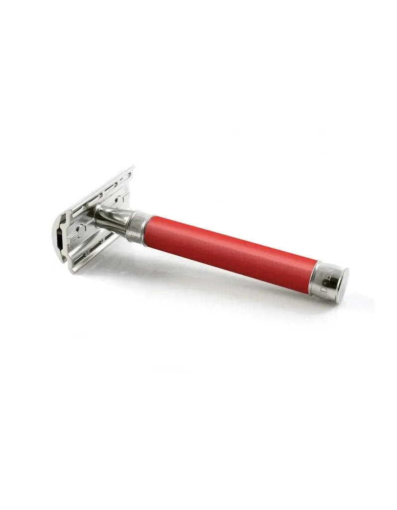 Edwin Jagger - DESS1BL 3ONE6 Stainless Steel Double Edge Safety Razor, Red