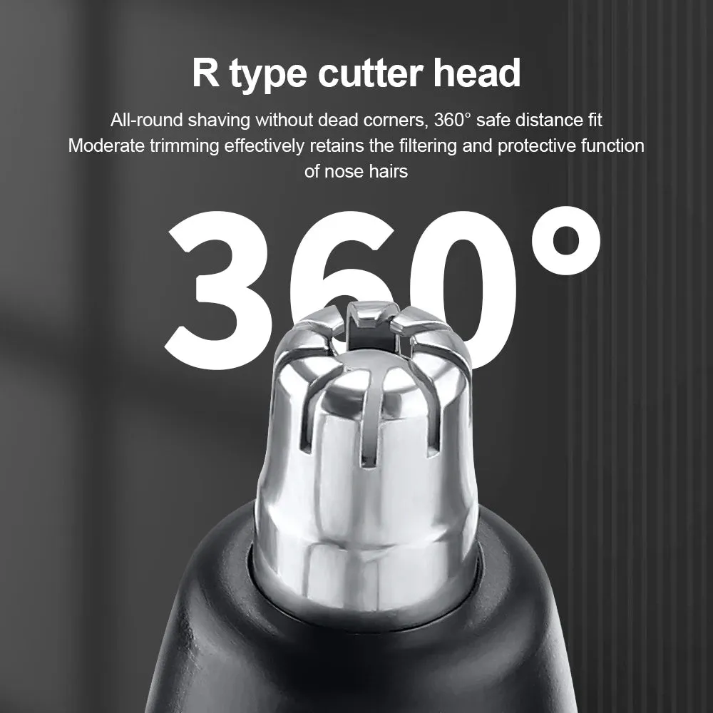 Electric Nose Hair Trimmer with LED Display - USB Rechargeable