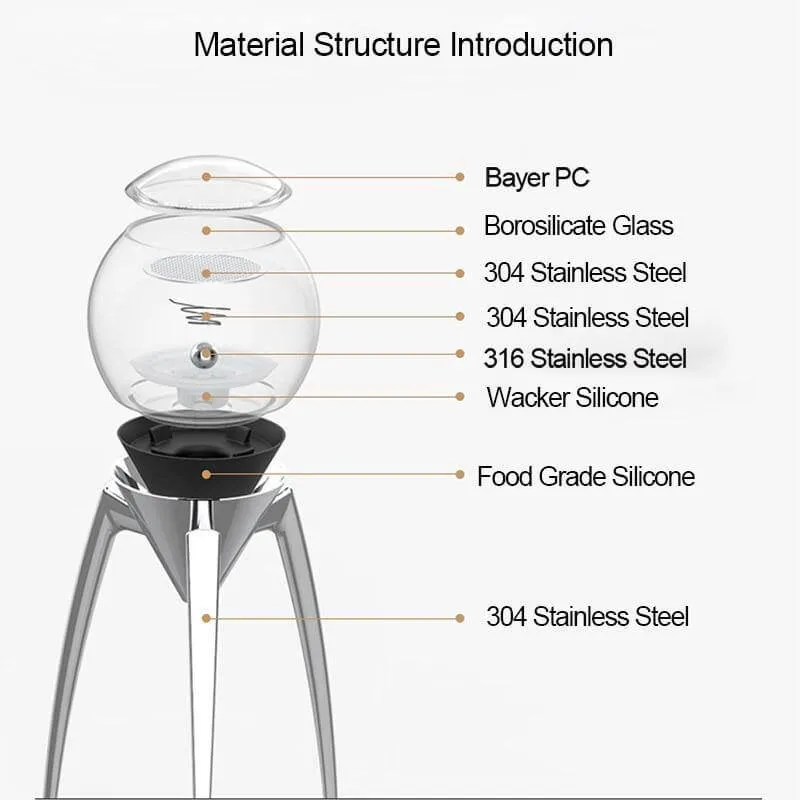 Elegant Three Legs Drip Coffee and Tea Maker