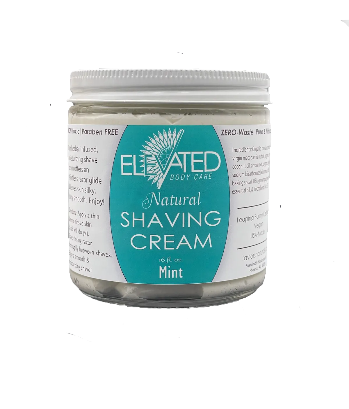 ELEVATED - Shave Cream ALL Natural Shaving Cream for Men & Women