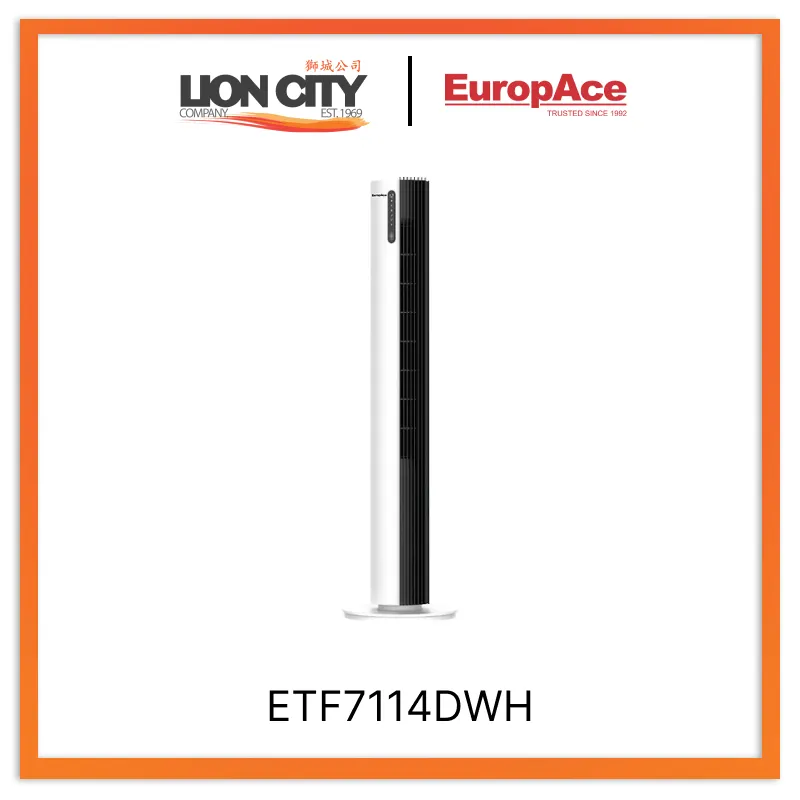 Europace ETF7114DWH DC Tower Fan With Air Sterilizer