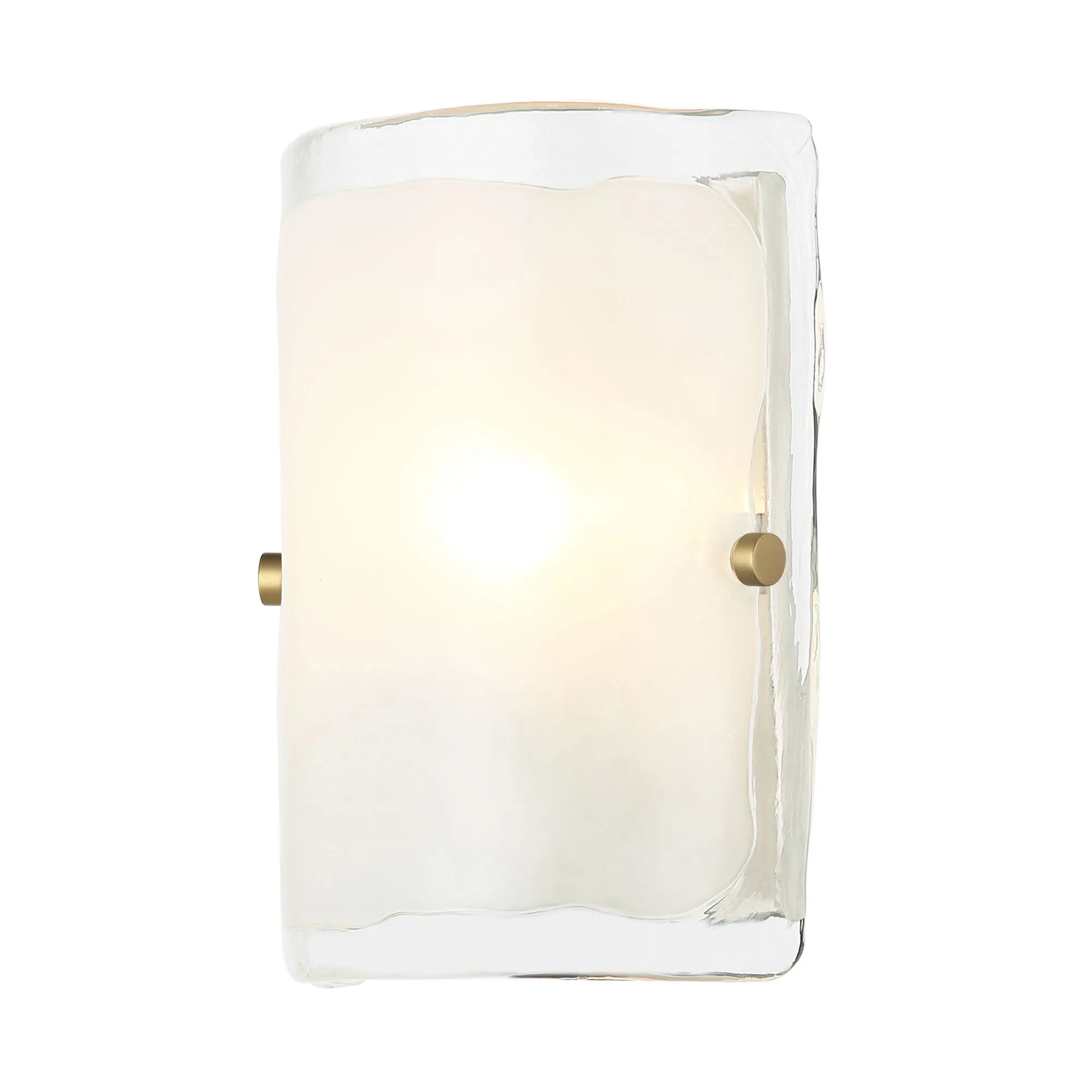 Fairchild 385W01BNS 1-Light Wall Sconce - Black/Polished Nickel/Satin Brass