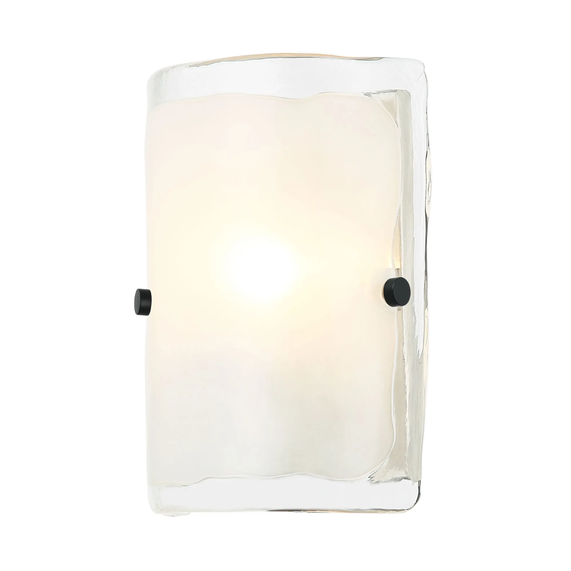 Fairchild 385W01BNS 1-Light Wall Sconce - Black/Polished Nickel/Satin Brass