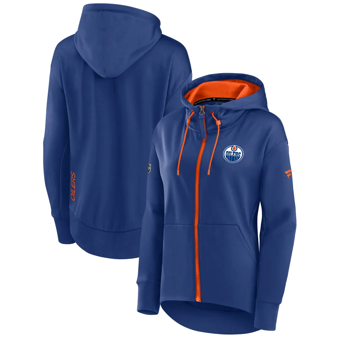 Fanatics Women's NHL Edmonton Oilers Rink Full Zip Hoodie