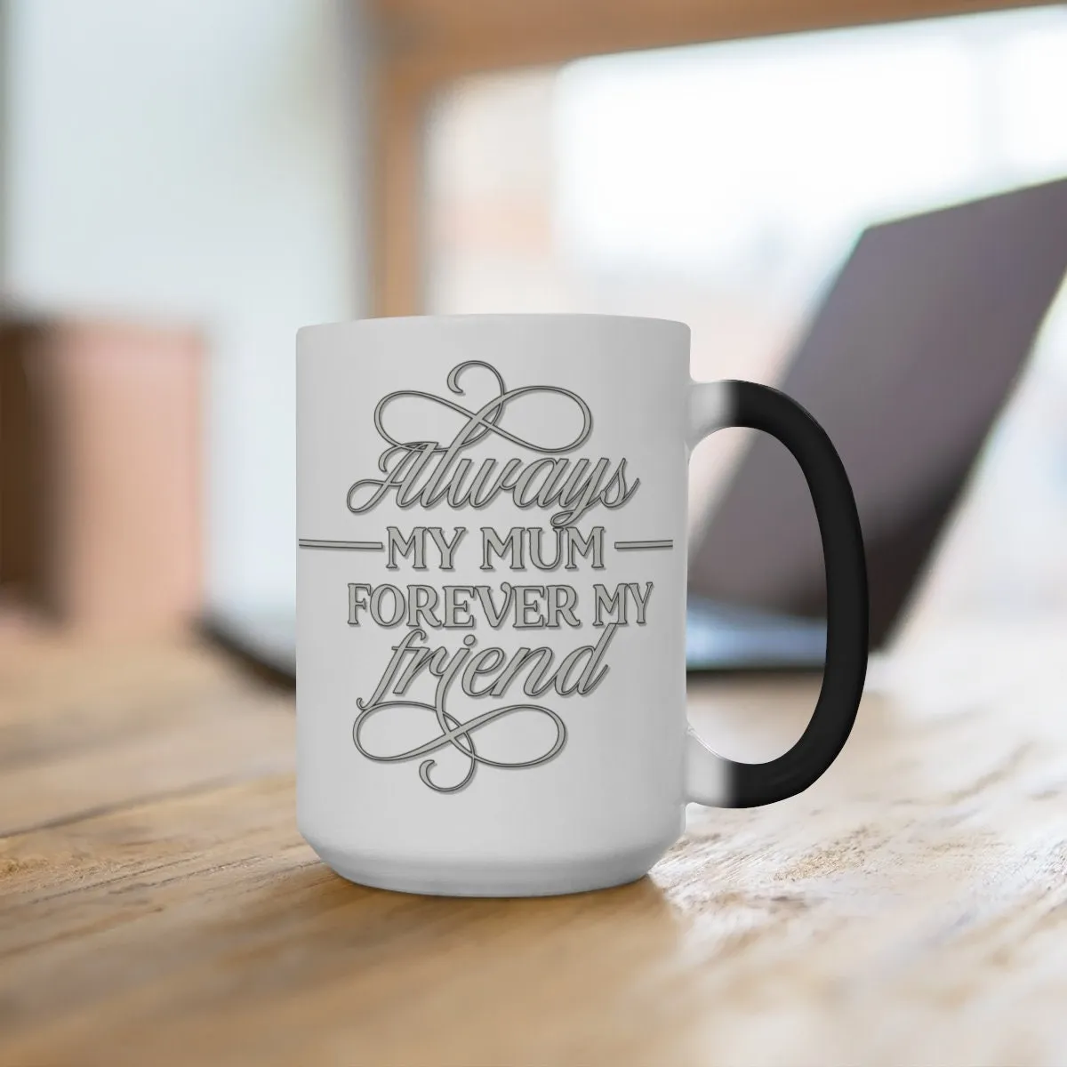 Forever my Friend Mom Color Changing Magic Mug with your own pic,Mother&#39;s Day Gift,Birthday Gift,Graduation Gift,Thanksgiving/Valentine Gift