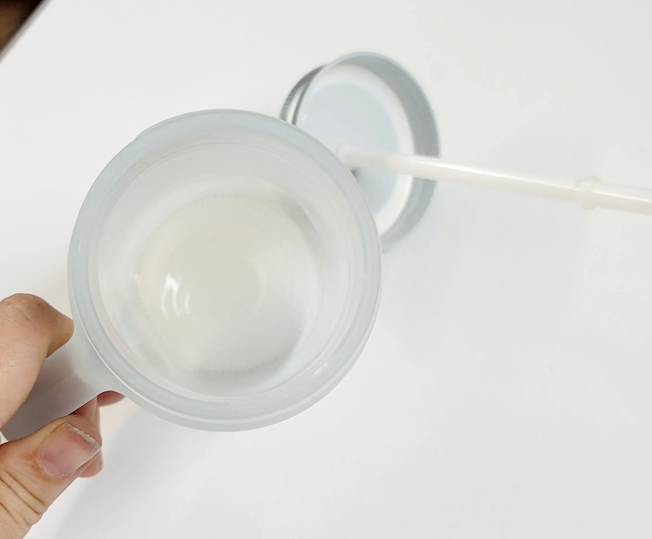 Frosted Glass Mason Jar