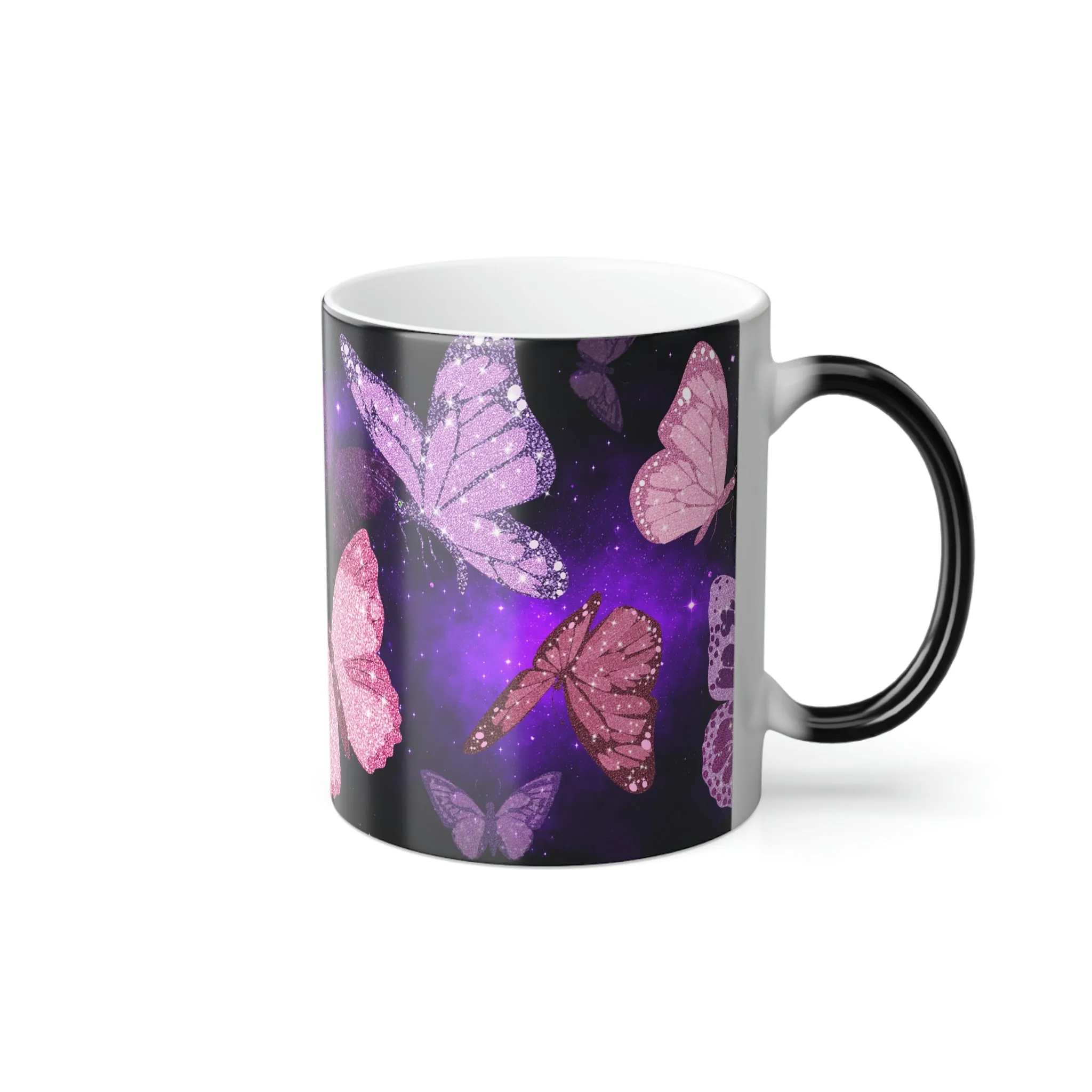 Galaxy butterflies 11oz Color Morphing Mug