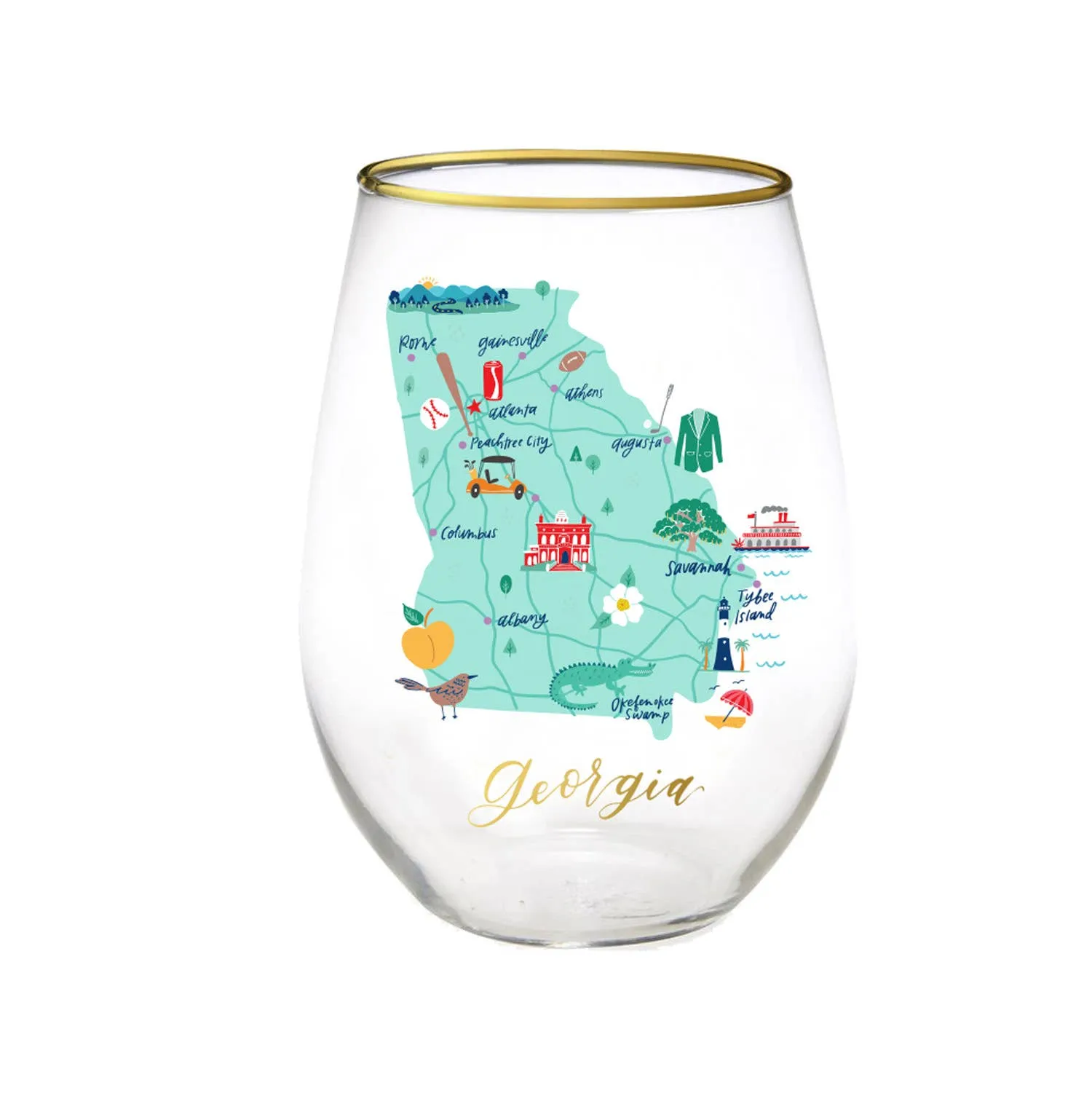 Georgia Stemless Wine Glass