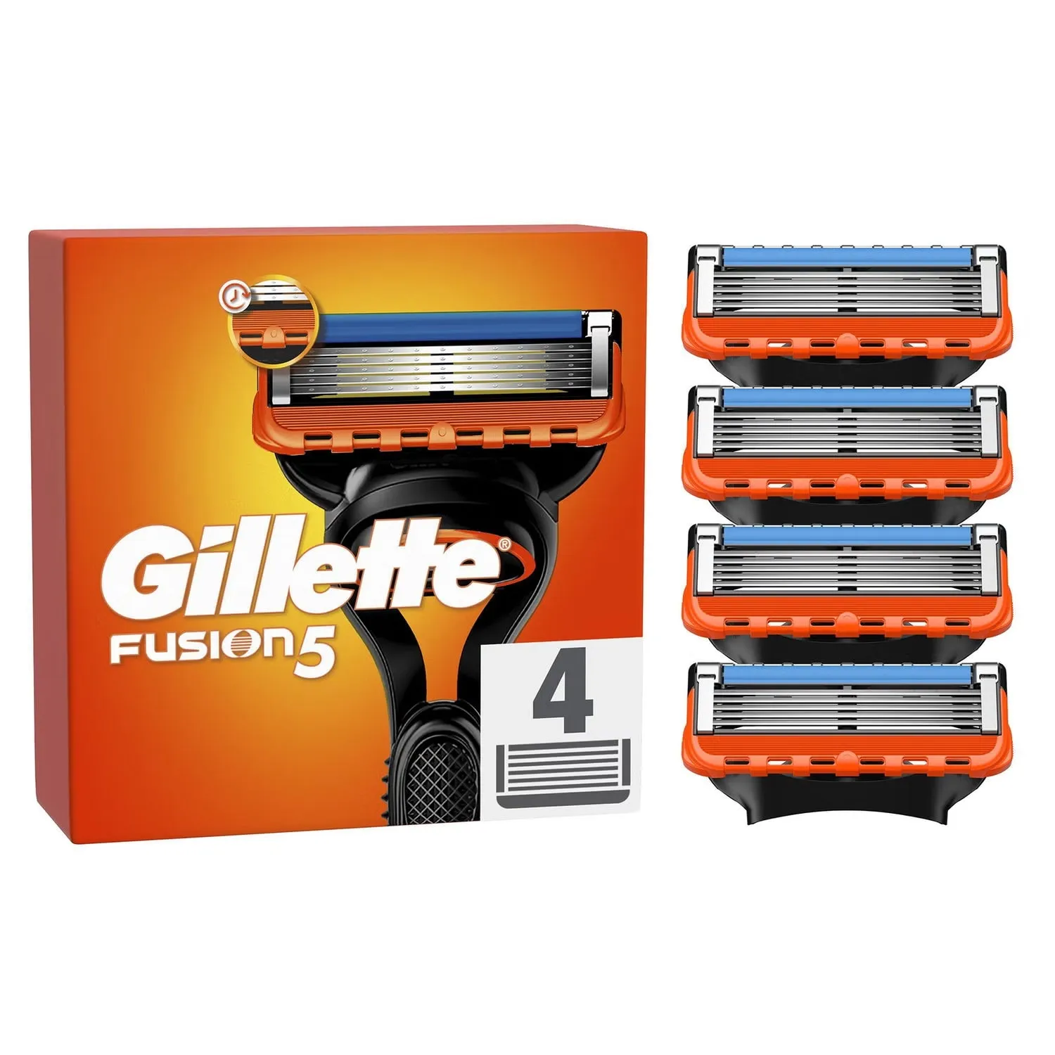 Gillette Fusion Men's Razor Blades Pack of 4 Blades Refills