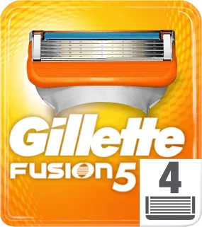 Gillette Fusion Razor Blades for Men, 4 Refills